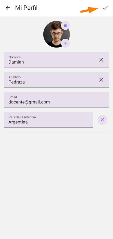 Editar Perfil